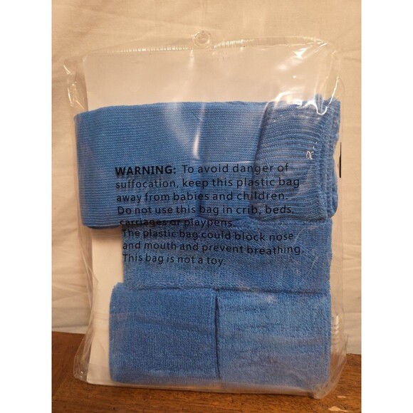 Aerobic Accessories Blue Halloween Costume Exercise Leg Warmers Theater 80s New - Picture 2 of 2